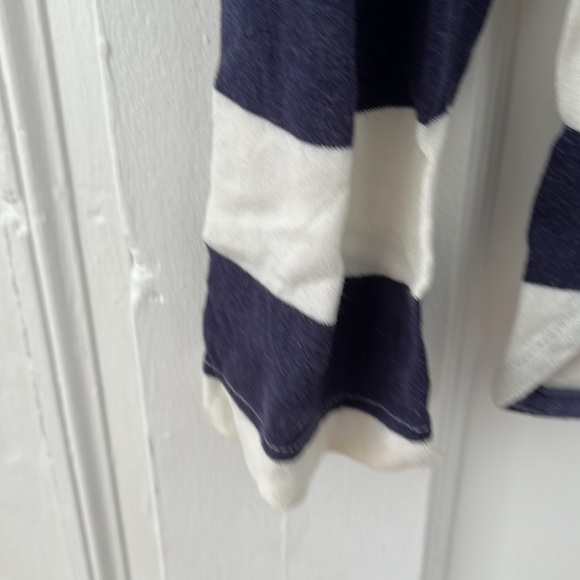 Junya Watanabe M 100% cotton blue/white striped woven long sleeve t-shirt - Picture 6 of 6